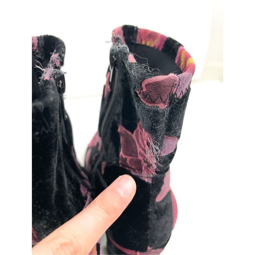 Steve Madden Grand Burgundy‎ Floral Booties Size 6.5 - Picture 6 of 10